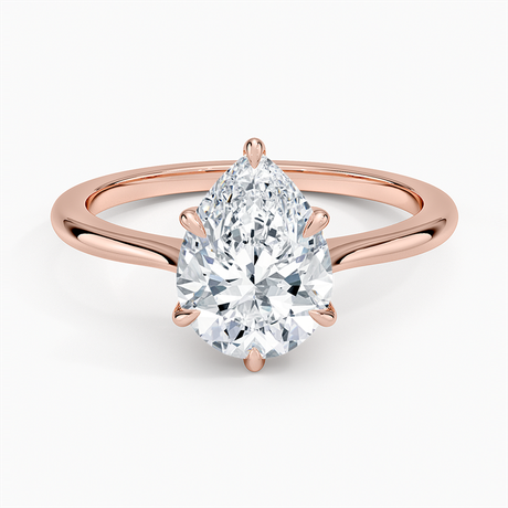 14K Rose Gold Elle Solitaire Ring