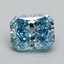 6.26 Ct. Fancy Vivid Blue Radiant Lab Grown Diamond
