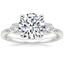 Platinum Jaqueline Art Deco Diamond Ring, smalltop view