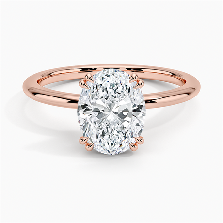 14K Rose Gold Aveline Solitaire Ring