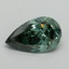 1.09 Ct. Fancy Vivid Green Pear Lab Grown Diamond
