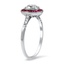 The Buena Ring, smalltop view on a hand
