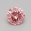 0.32 Ct. Fancy Vivid Pink Round Lab Grown Diamond