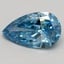 2.00 Ct. Fancy Vivid Blue Pear Lab Grown Diamond