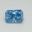 0.51 Ct. Fancy Vivid Blue Radiant Lab Grown Diamond
