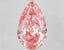 10.06 Ct. Fancy Vivid  Pink Pear Lab Grown Diamond