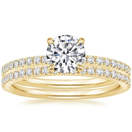 18K Yellow Gold Luxe Ballad Perfect Fit Diamond Bridal Set