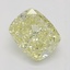 0.60 Ct. Fancy Light Yellow Cushion Diamond