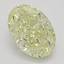 1.53 Ct. Fancy Light Yellow Oval Diamond