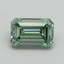 0.70 Ct. Fancy Intense Green Emerald Lab Grown Diamond