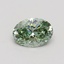0.58 Ct. Fancy Intense Green Oval Lab Grown Diamond