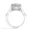 Vintage-Inspired Filigree Lab Sapphire and Diamond Ring, smallview