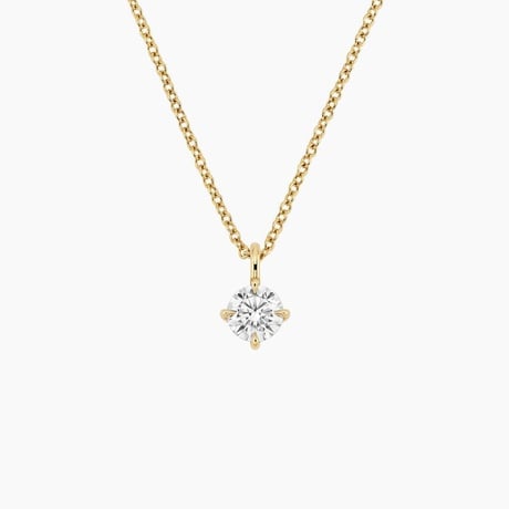 Perfect Compass Point Round Lab Diamond Solitaire Pendant (1/2 ct. tw.)