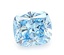 1.06 Ct. Fancy Vivid Blue Cushion Lab Grown Diamond