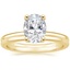18K Yellow Gold Sydney Perfect Fit Diamond Ring with Petite Comfort Fit Wedding Ring