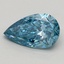 1.00 Ct. Fancy Vivid Blue Pear Lab Grown Diamond