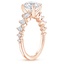 14K Rose Gold Echo Diamond Ring, smallside view