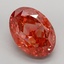 10.44 Ct. Fancy Vivid Red Oval Lab Grown Diamond