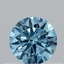0.39 Ct. Fancy Vivid Blue Round Lab Grown Diamond