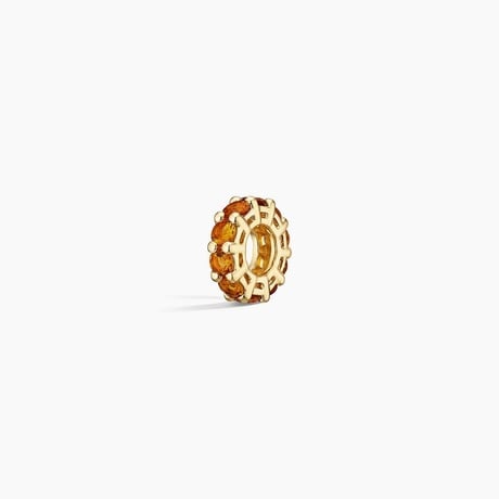 Citrine Rondelle Charm