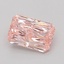 0.89 Ct. Fancy Vivid Pink Radiant Lab Grown Diamond