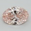 8.05 Ct. Fancy Intense Pink Oval Lab Grown Diamond
