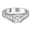 Custom Ring with Tapering Channel-Set Diamond Accents