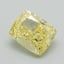 0.97 Ct. Fancy Intense Yellow Cushion Lab Grown Diamond