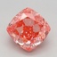 1.20 Ct. Fancy Vivid Pink Cushion Lab Grown Diamond