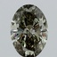 1.02 Ct. Fancy Vivid Green Oval Lab Grown Diamond