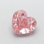 2.10 Ct. Fancy Intense Pink Heart Lab Grown Diamond