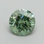 0.70 Ct. Fancy Vivid Pacific Green Round Lab Grown Diamond