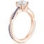 14K Rose Gold Petite Luxe Twisted Vine Sapphire and Diamond Ring (1/8 ct. tw.), smallside view