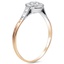 The Emsley Ring, smalltop view on a hand