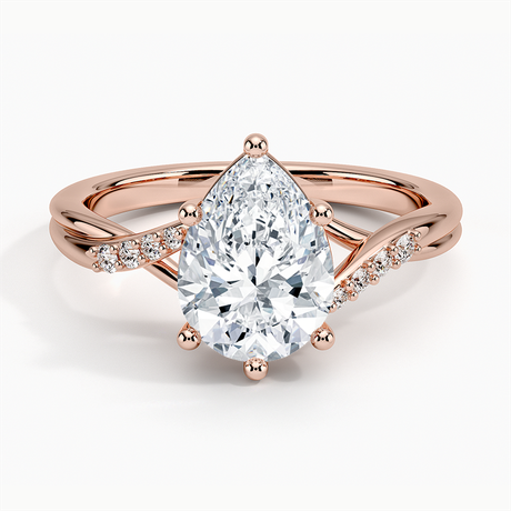 14K Rose Gold Chamise Diamond Ring (1/15 ct. tw.)