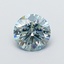 1.26 Ct. Fancy Intense  Blue Round Lab Grown Diamond