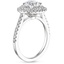 18K White Gold Soleil Halo Diamond Ring (1/2 ct. tw.), smallside view