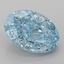 4.10 Ct. Fancy Vivid Blue Oval Lab Grown Diamond
