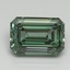 3.03 Ct. Fancy Vivid Pacific Green Emerald Lab Grown Diamond