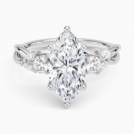 Willow Three Stone Diamond Ring - Brilliant Earth