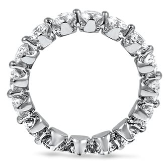 Custom Compass Point Prong Eternity Ring