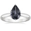 Platinum Catalina Solitaire Ring, smalltop view