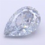 4.08 Ct. Fancy Intense  Blue Pear Lab Grown Diamond