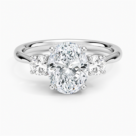 18K White Gold Selene Three Stone Diamond Ring (1/3 ct. tw.)