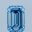 1.13 Ct. Fancy Vivid Blue Emerald Lab Grown Diamond