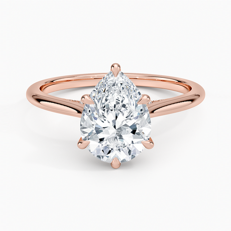 14K Rose Gold Dawn 1.5mm Diamond Ring