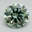 3.02 Ct. Fancy Vivid Green Round Lab Grown Diamond