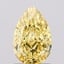 1.08 Ct. Fancy Vivid Yellow Pear Lab Grown Diamond