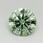 0.77 Ct. Fancy Vivid Pacific Green Round Lab Grown Diamond