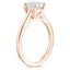 14K Rose Gold 1.4mm Provence Solitaire Ring, smallside view